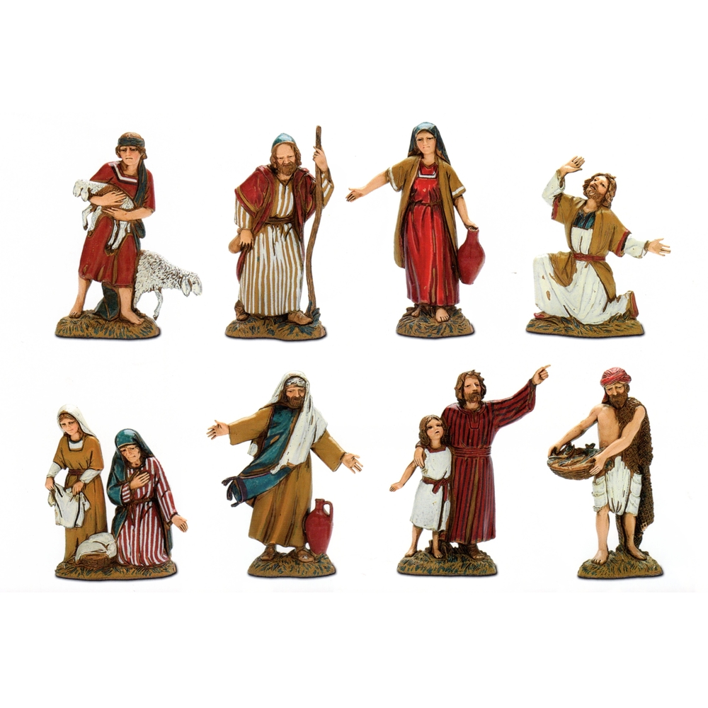 ASS 8 BERGERS A/COSTUMES 10CM-(841778)