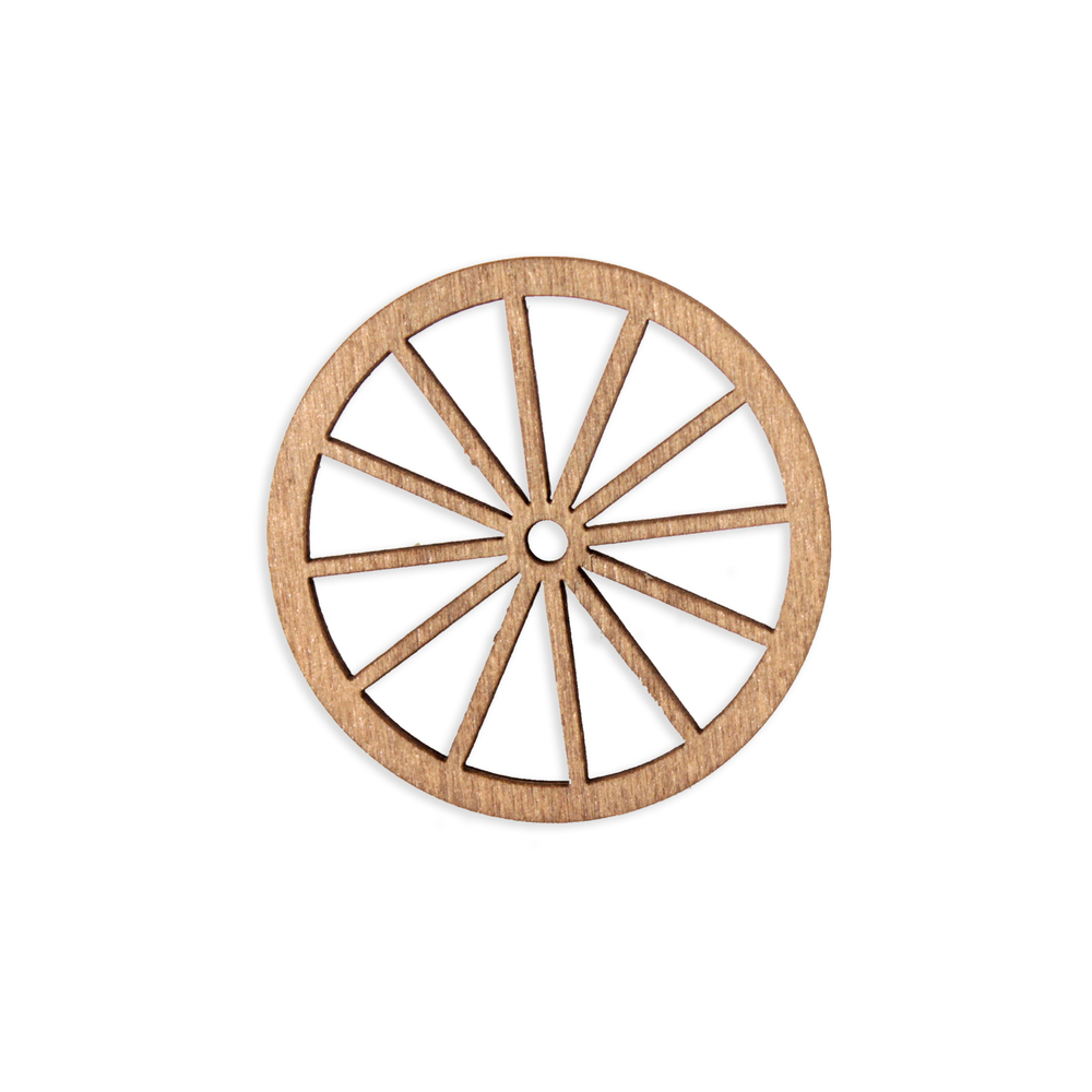 Roue pour charriot D6cm en bois