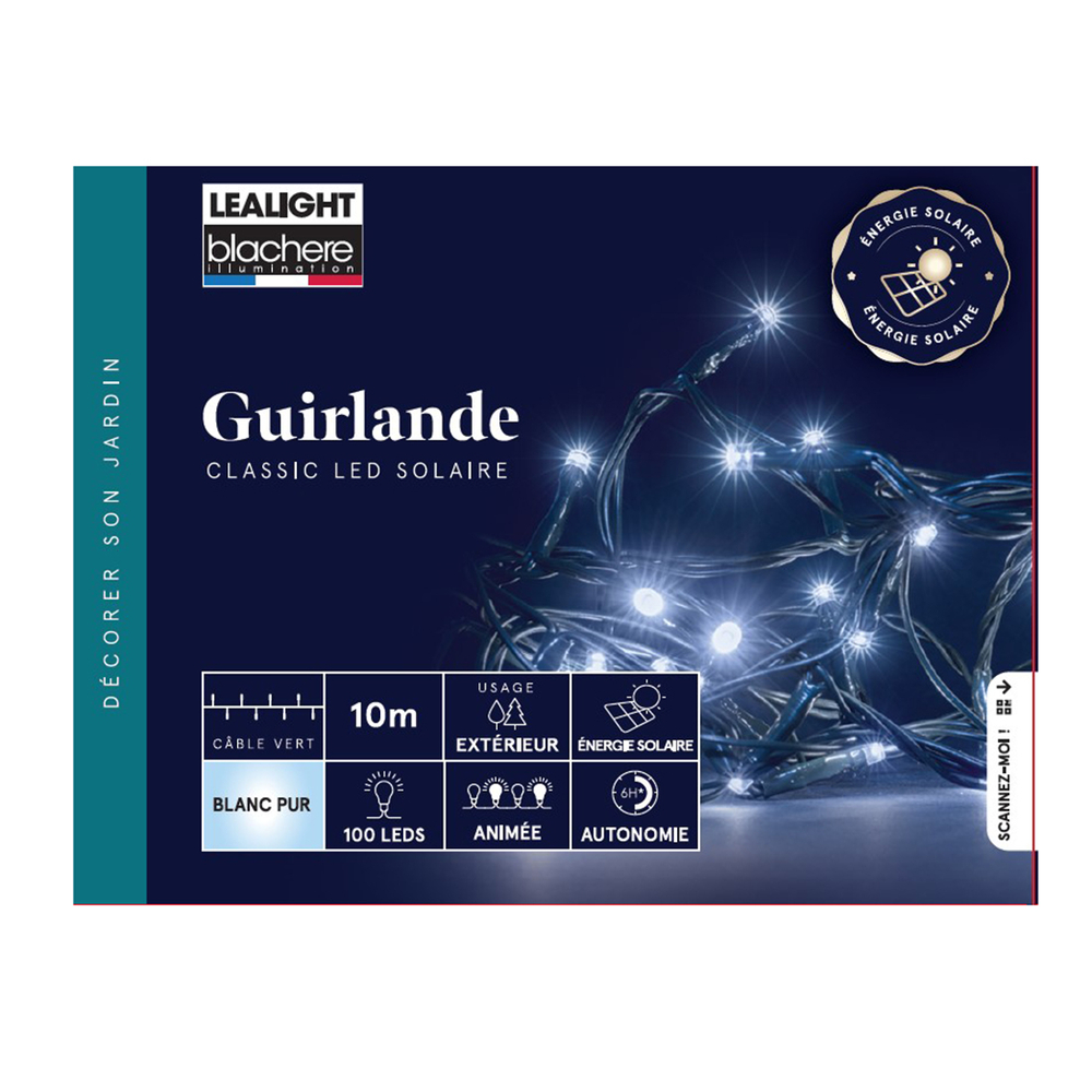 Festilight 57500-BP3-R Rideau stalactite extension LED bleu pétillant