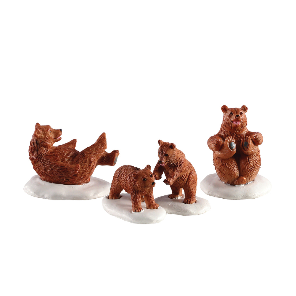 FAMILLE D OURS DANS LA NEIGE-(847842)