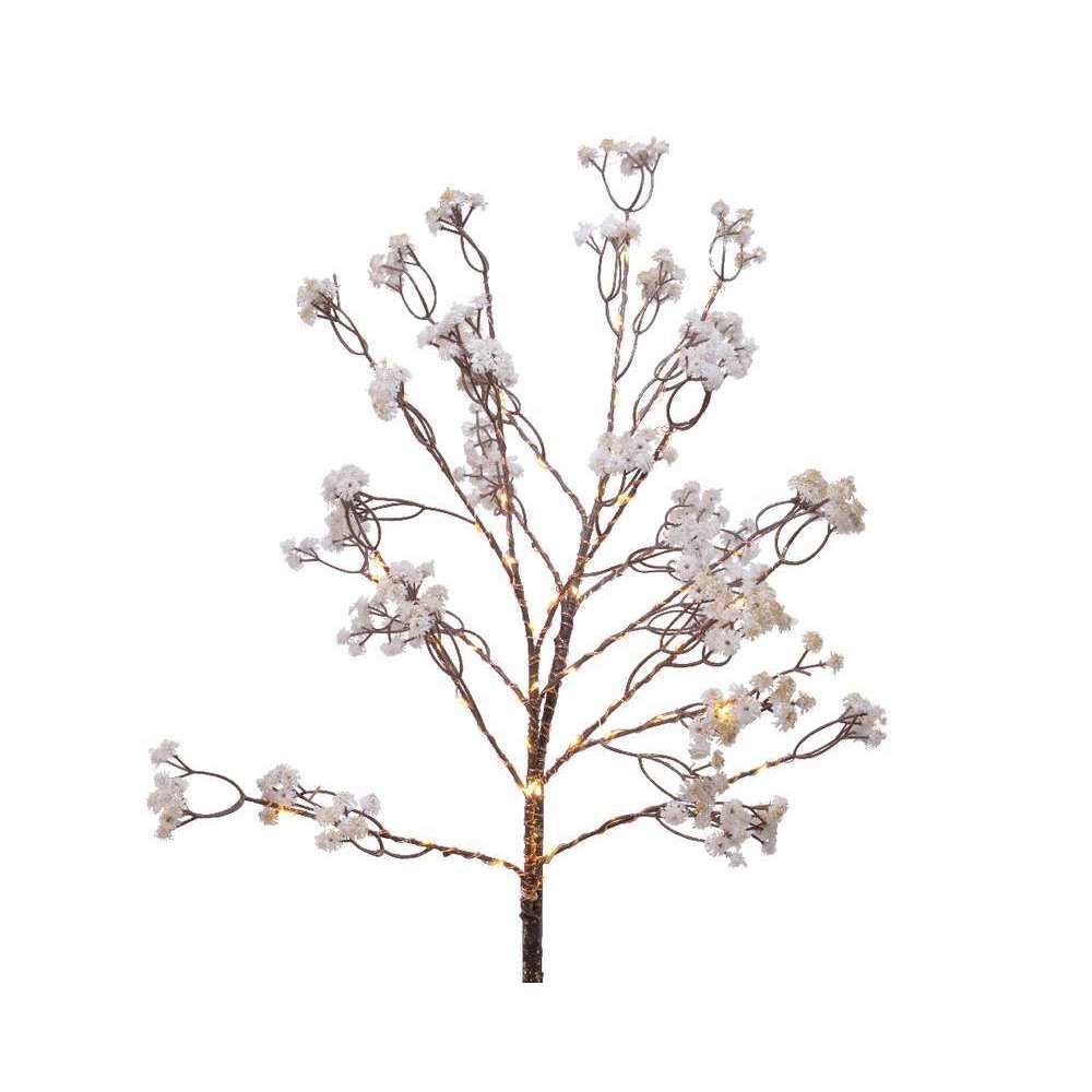 Branche lumineuse Fleurs de Coton Stanton H75cm - Flora Déco
