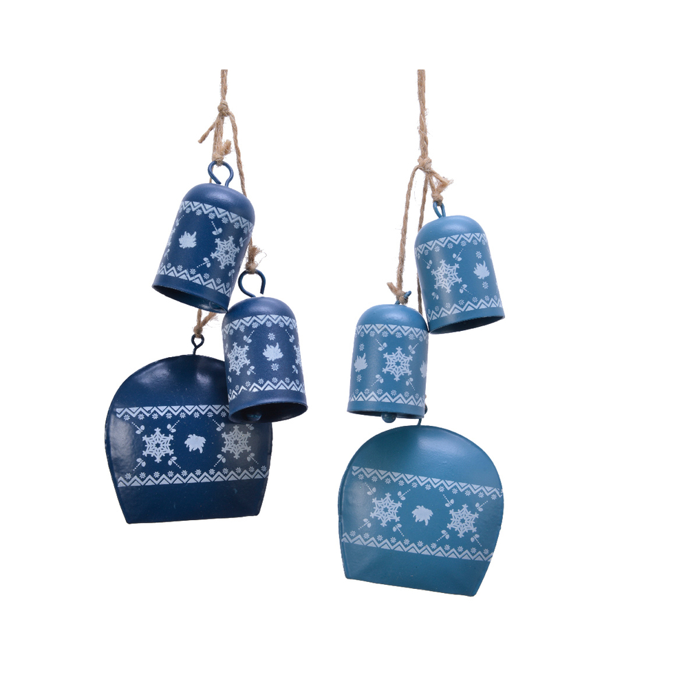 SUSP GRP CLOCH FOLK BLE 25CM-(848823)