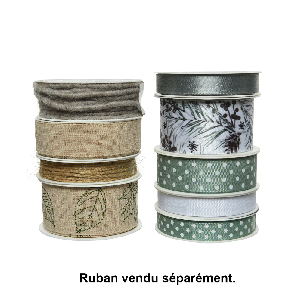 Ruban feuilles : naturel, 800cm