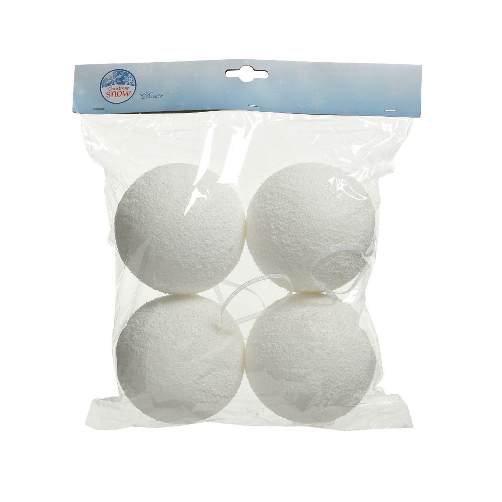 Boule de neige sachet de 4 - D10cm