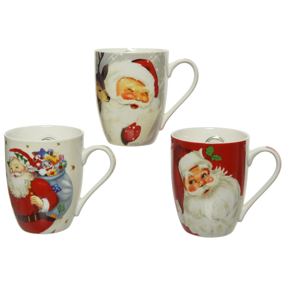 Mug Père Noël - H.10cm - 3 modèles différents possibles