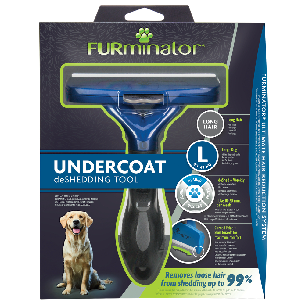 Brosse pour chien Undercoat L Poils longs