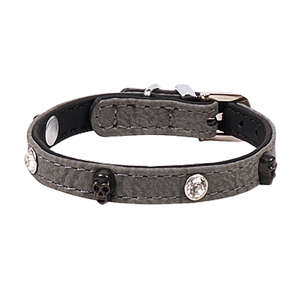 Collier rock petmini 20mmx40cm gris pour chien