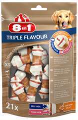 Friandise Os triple flavour pour chien - taille XS x21