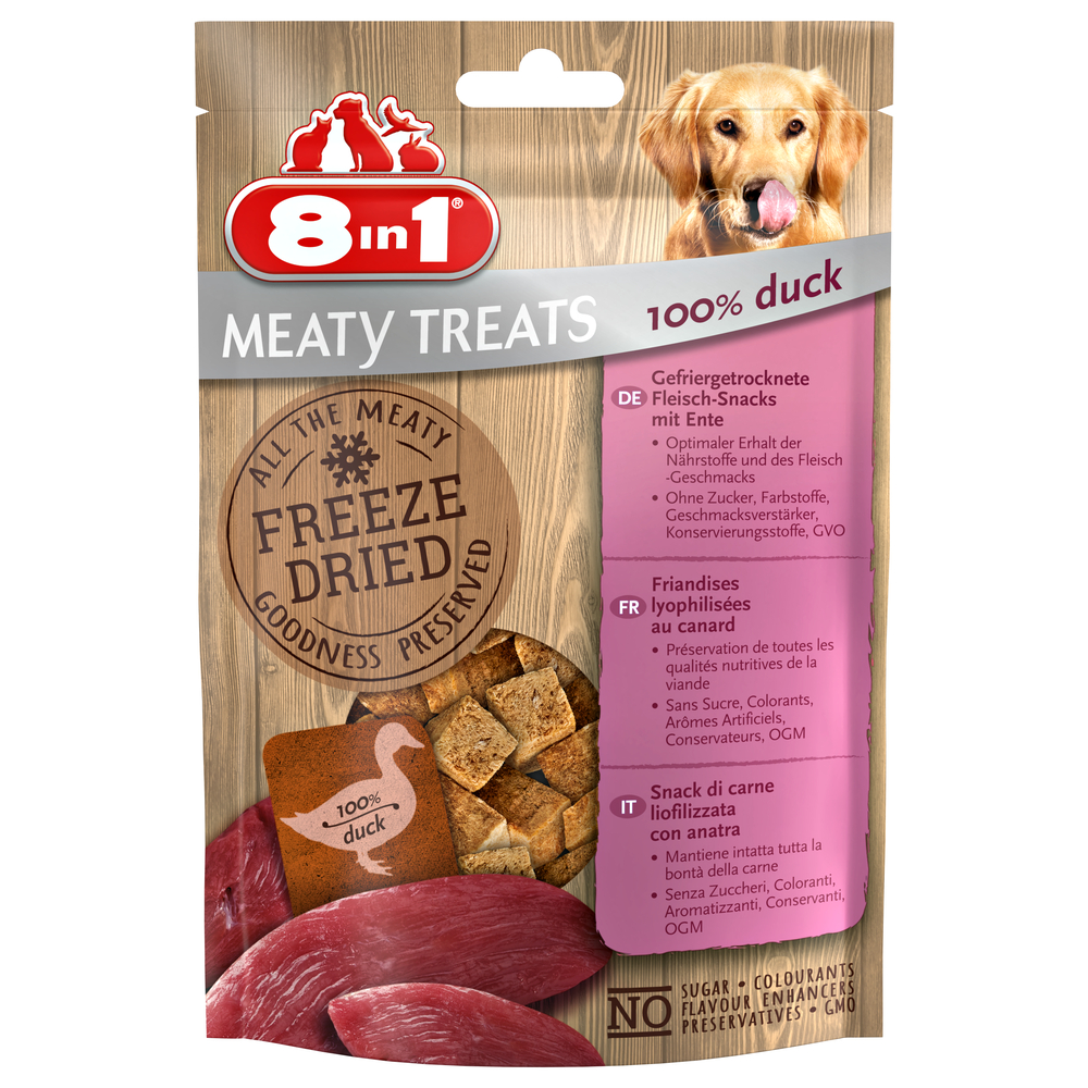 8IN1 DOG FREEZE DRIED DUCK 50G-(852497)