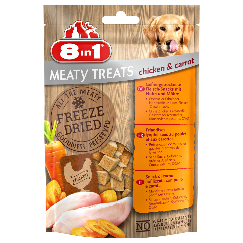 8IN1 DOG FRE DRIED PLT CAR 50G-(852499)