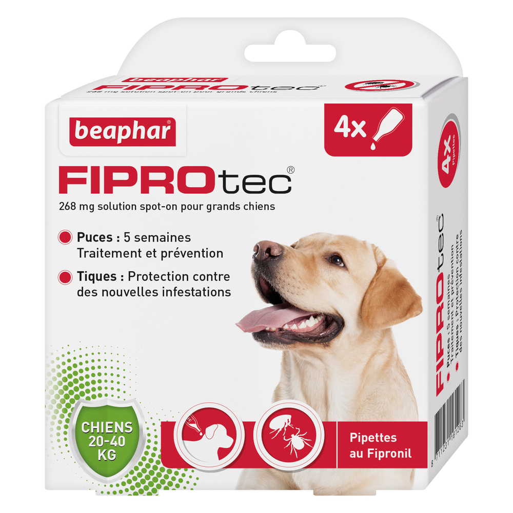 FIPROTEC CHIEN L 4 PIPETTES-(858567)