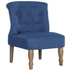 Chaise française bleu tissu