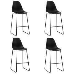 Chaises de bar noir plastique - Lot de 4