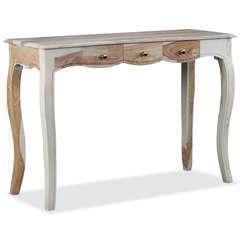 Table console et 3 tiroirs Bois de Sesham massif - 110x40x76cm