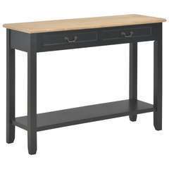 Table console Noir Bois - 110x35x80cm
