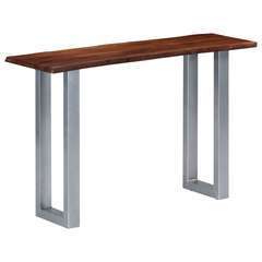 Table console Bois d'acacia massif et fer - 115x35x76cm