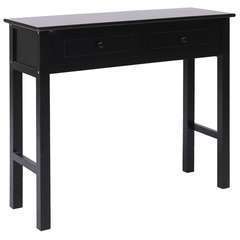 Table console Noir Bois - 90x30x77cm