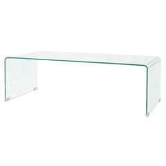 Table basse Verre trempé Transparent - 100x48x33cm