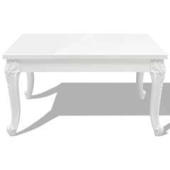 Table basse Laquée Blanc - 80x80x42cm