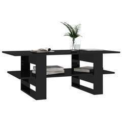 Table basse Noir brillant Aggloméré - 110x55x42cm