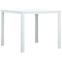 Table basse Blanc PEHD Aspect de bois - 78x78x74cm