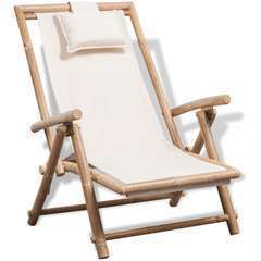 Chaise de terrasse d'extérieur Bambou