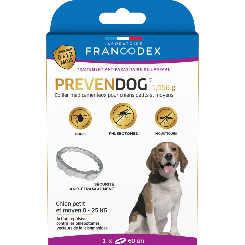 Collier prevendog pour chien 0-25kg