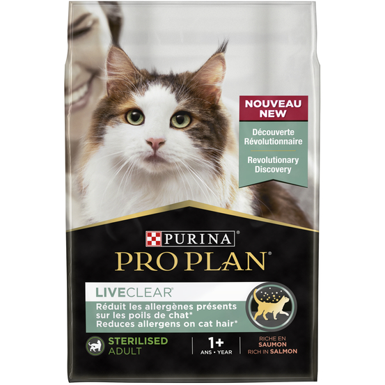 Pro Plan STERILISED - ADULT - LIVECLEAR saumon 2,8kg,
