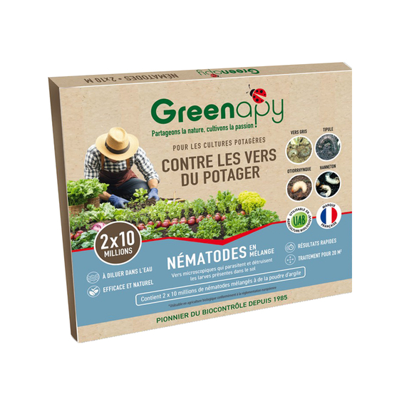 Nemacare jardin potager anti vers du sol universel - 2x10 m