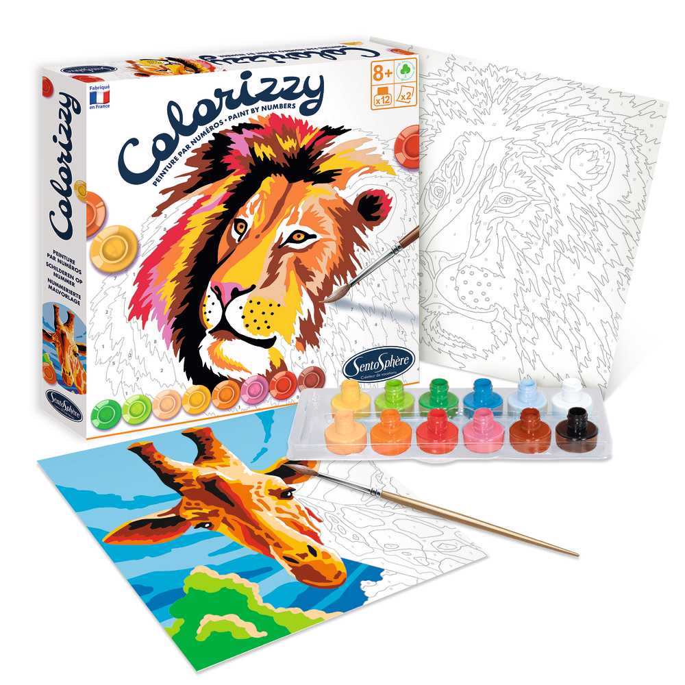 Jeu créatif Colorizzy : Savane