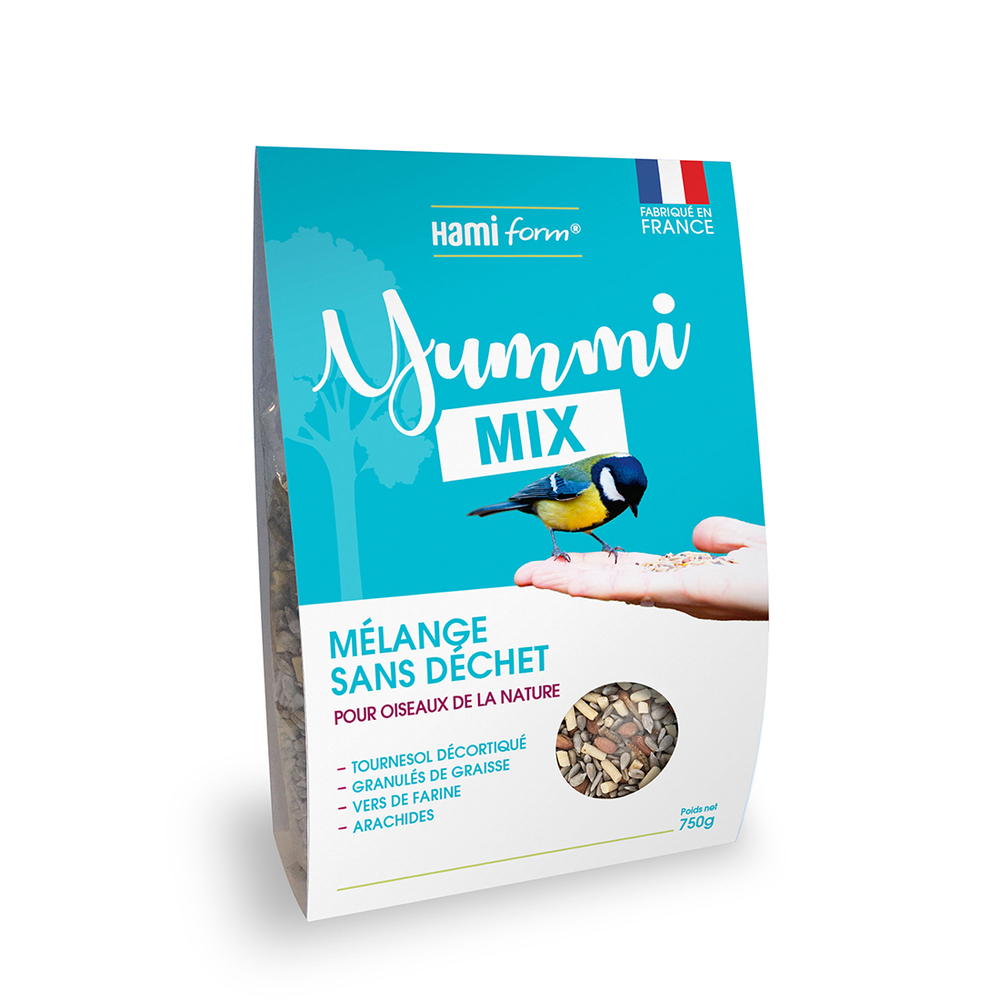 Mélange sans déchet pour oiseaux de la nature 750g