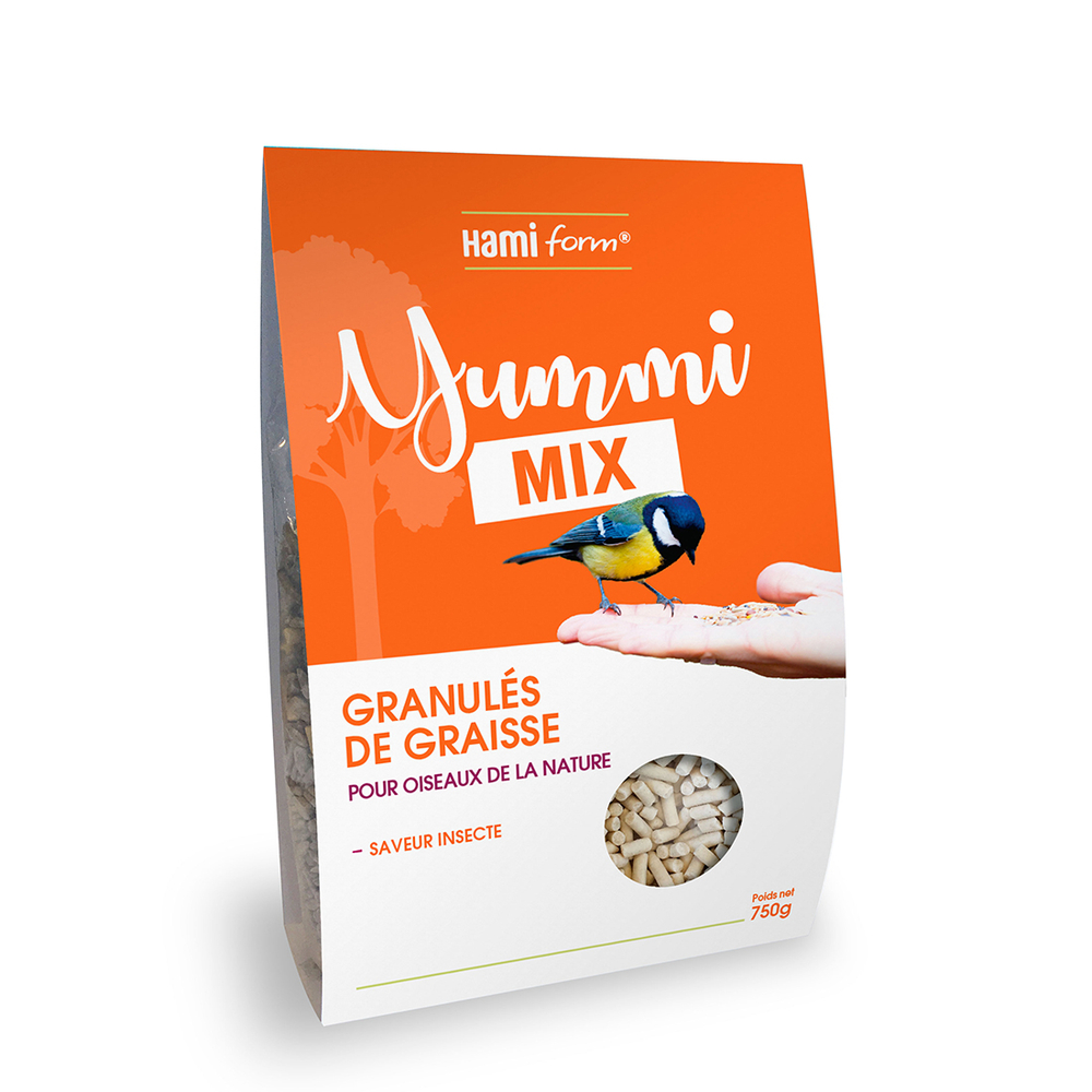 Granulés de graisse - saveur insecte pour oiseaux de la nature 750g
