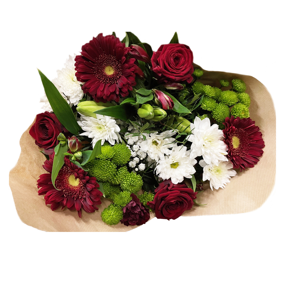 Bouquet Rouge Solidarité ''Fleurs de France''