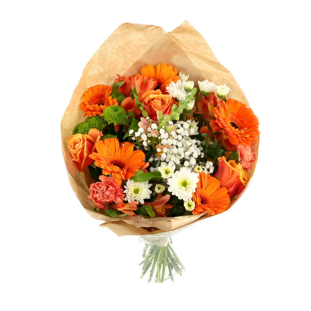 Bouquet Orange Solidarité ''Fleurs de France''