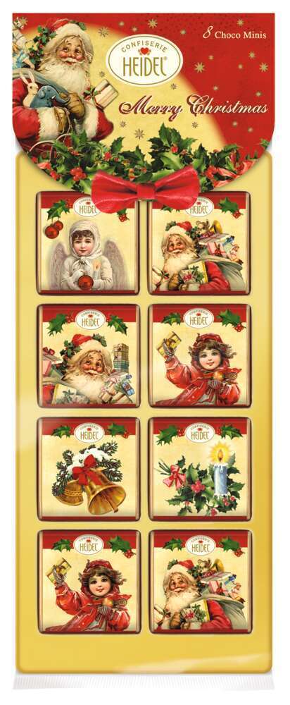 8 Mini-barres de chocolat 'Nostalgie de Noël' 40g