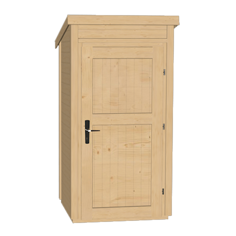 Armoire de jardin brut / terrasse 367 T1 - 109,6x106,2x200,5 cm