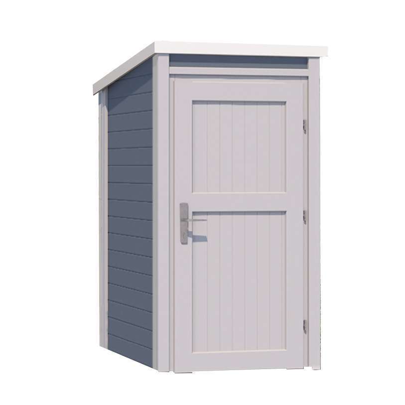 Armoire de jardin / terrasse 367 T1, gris - 109,6x106,2x200,5 cm