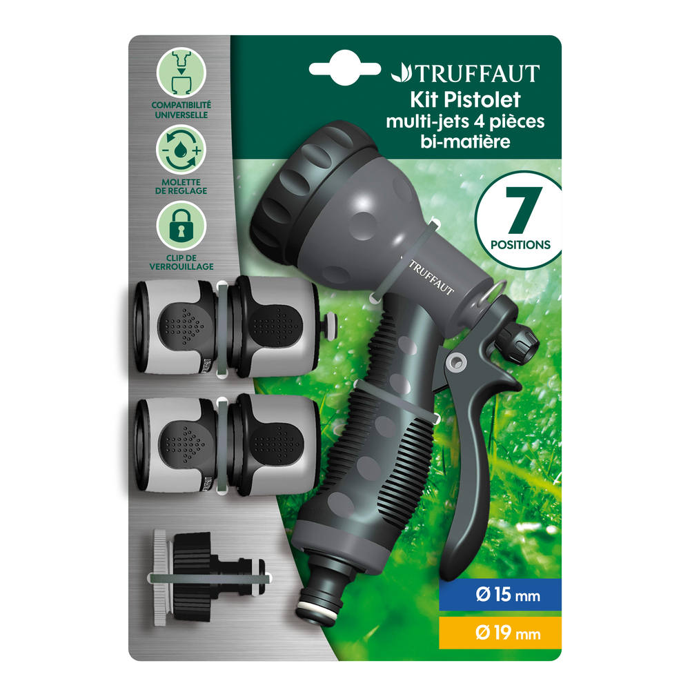 KIT PISTOLET DOUCHE 7 JETS-(872331)