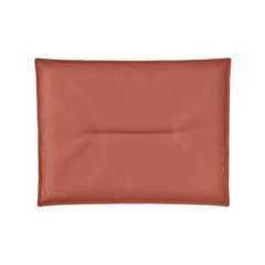 Coussin Bistro ocre rouge