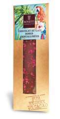Tablette de Chocolat au Lait - Roses Cristallisées 50g