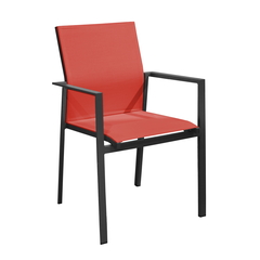 Fauteuil DELIA Graphite Rouge
