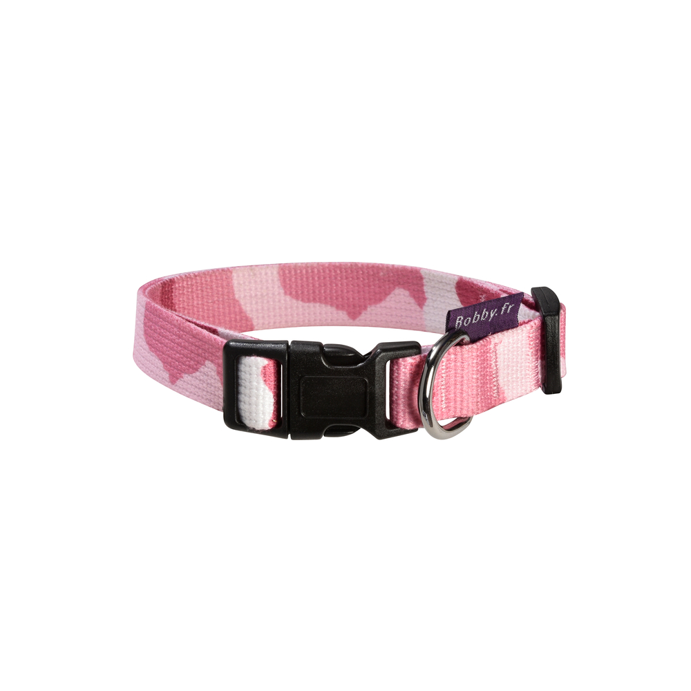 Collier pour chien, camouflage rose 40cm 