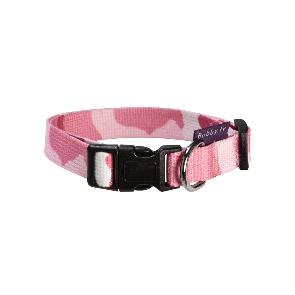 Collier pour chien, camouflage rose 52cm 