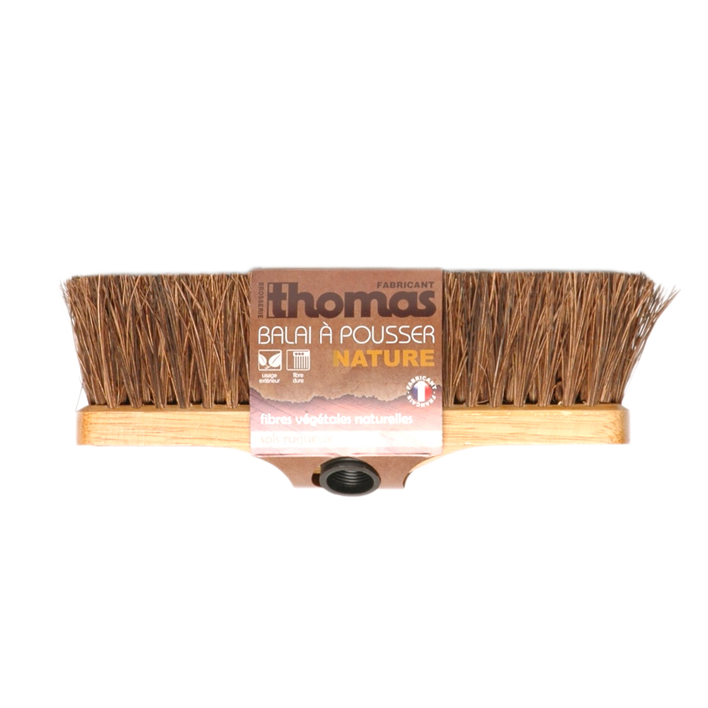 Balai à pousser, en fibres naturelles - 29cm