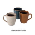 Mug en céramique Lenja Beige, Marron ou Gris-bleu L.10xl.11xH.10xØ 9cm