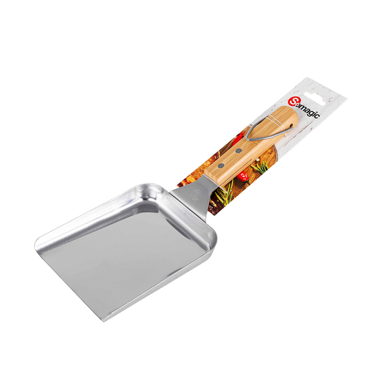 Pelle A Legumes En Inox Et Manche Bambou