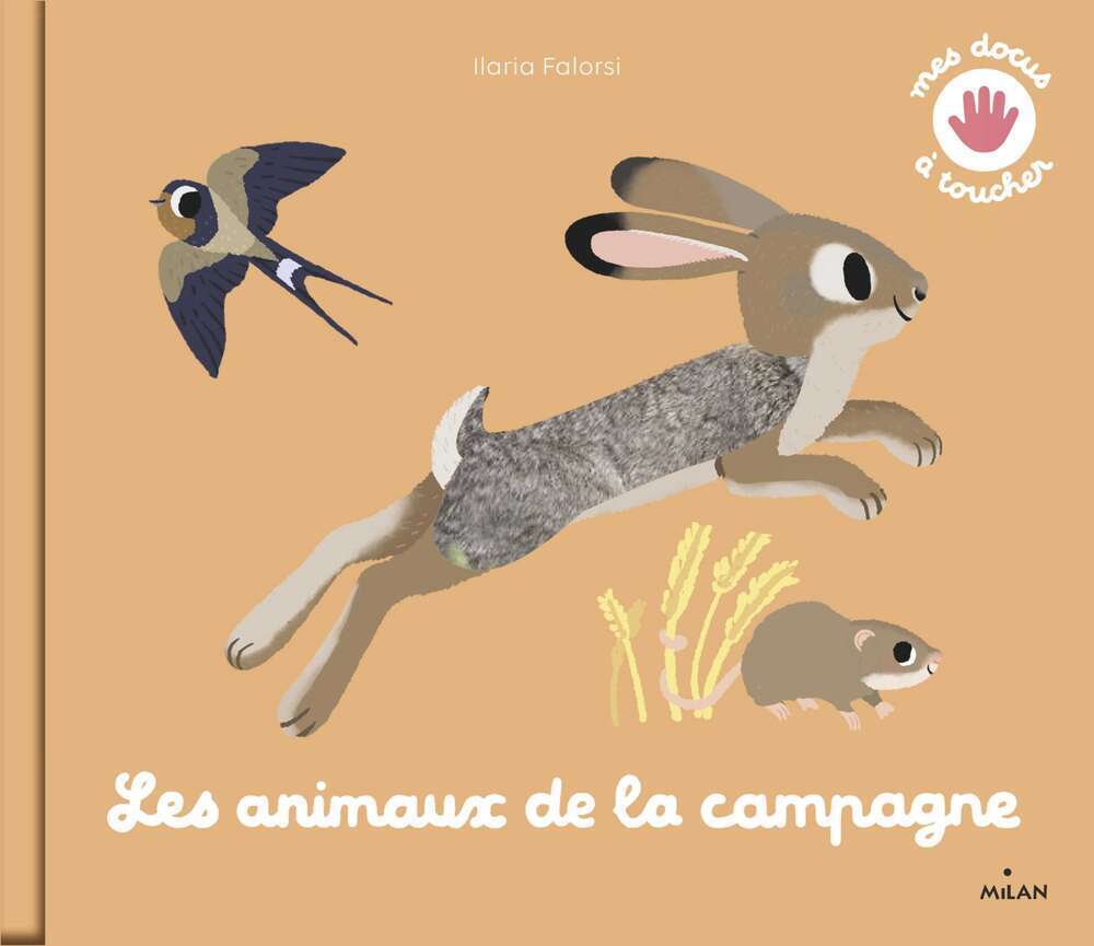 Livre pour enfant sensoriel, les animaux de la campagne