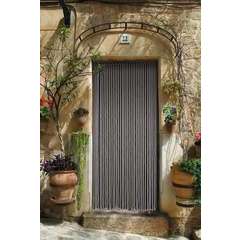 Rideau de porte en corde de coton tressé coloris gris 90x200cm