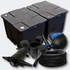 Kit de filtration de bassin 60000l Stérilisateur18W Pompe Skimmer