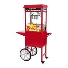 Machine à popcorn rougele 1 600W avec chariot